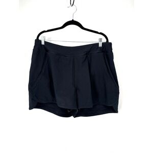 Lands' End Swim Shorts Womens 18W Black 3" Inseam Lined Board Shorts Coverup